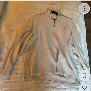 Vintage polo Ralph Lauren quarter zip, cream L